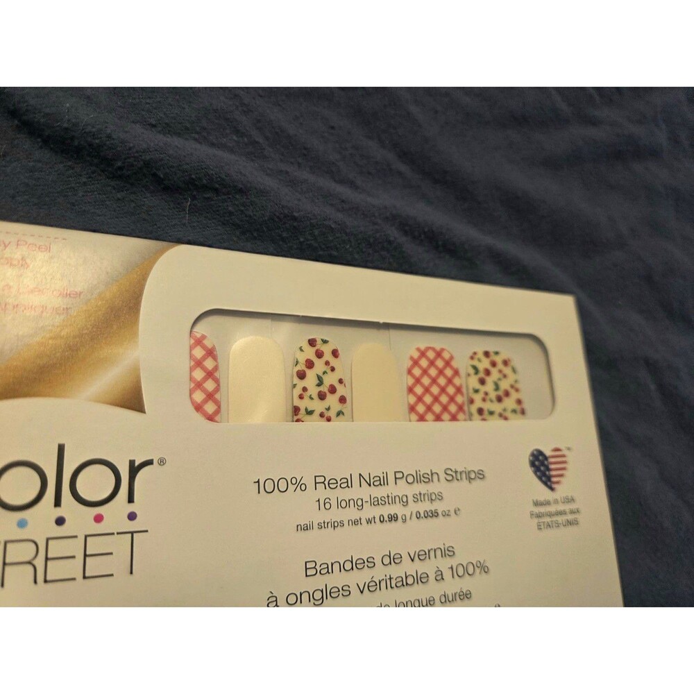 Color Street Cherry Picked Multicolor Glitter Nail Polish Strips FDC238 0.033oz